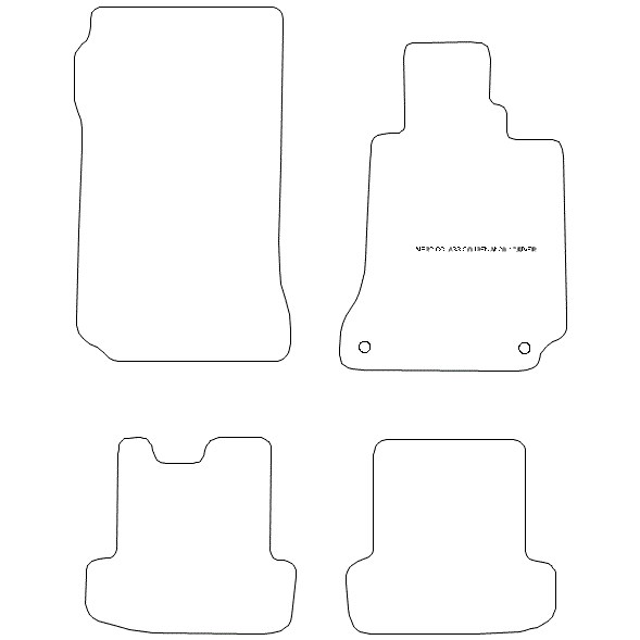 Mercedes C Class W204 Coupe Manual Car Mats